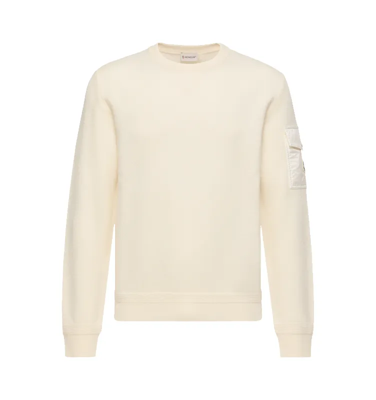 CREW NECK WOOL SWEATER (MENS) made by Moncler