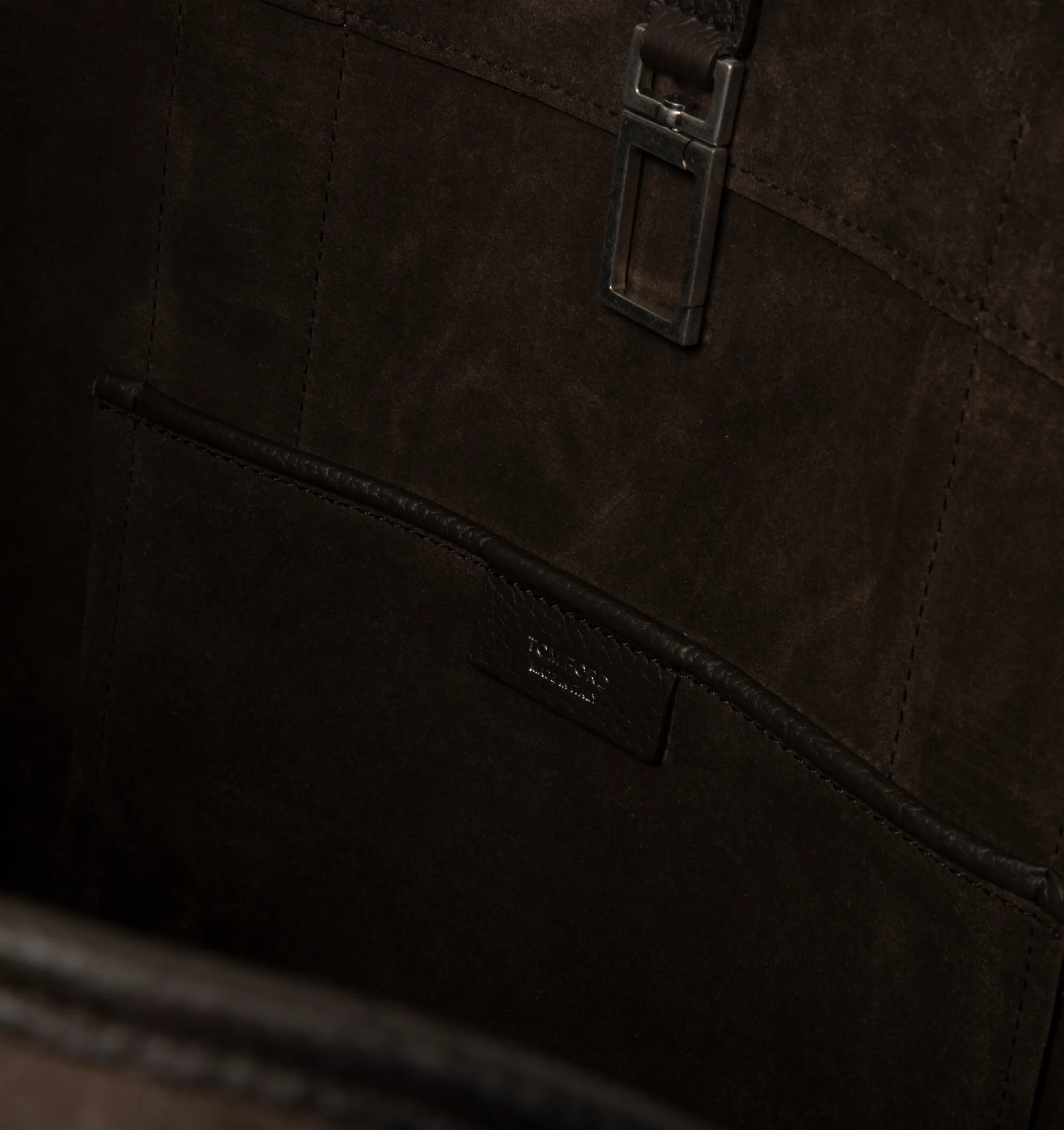 SUEDE AND GRAIN LEATHER LARGE TOTE sold by Hirshleifers product image thumbnail 3