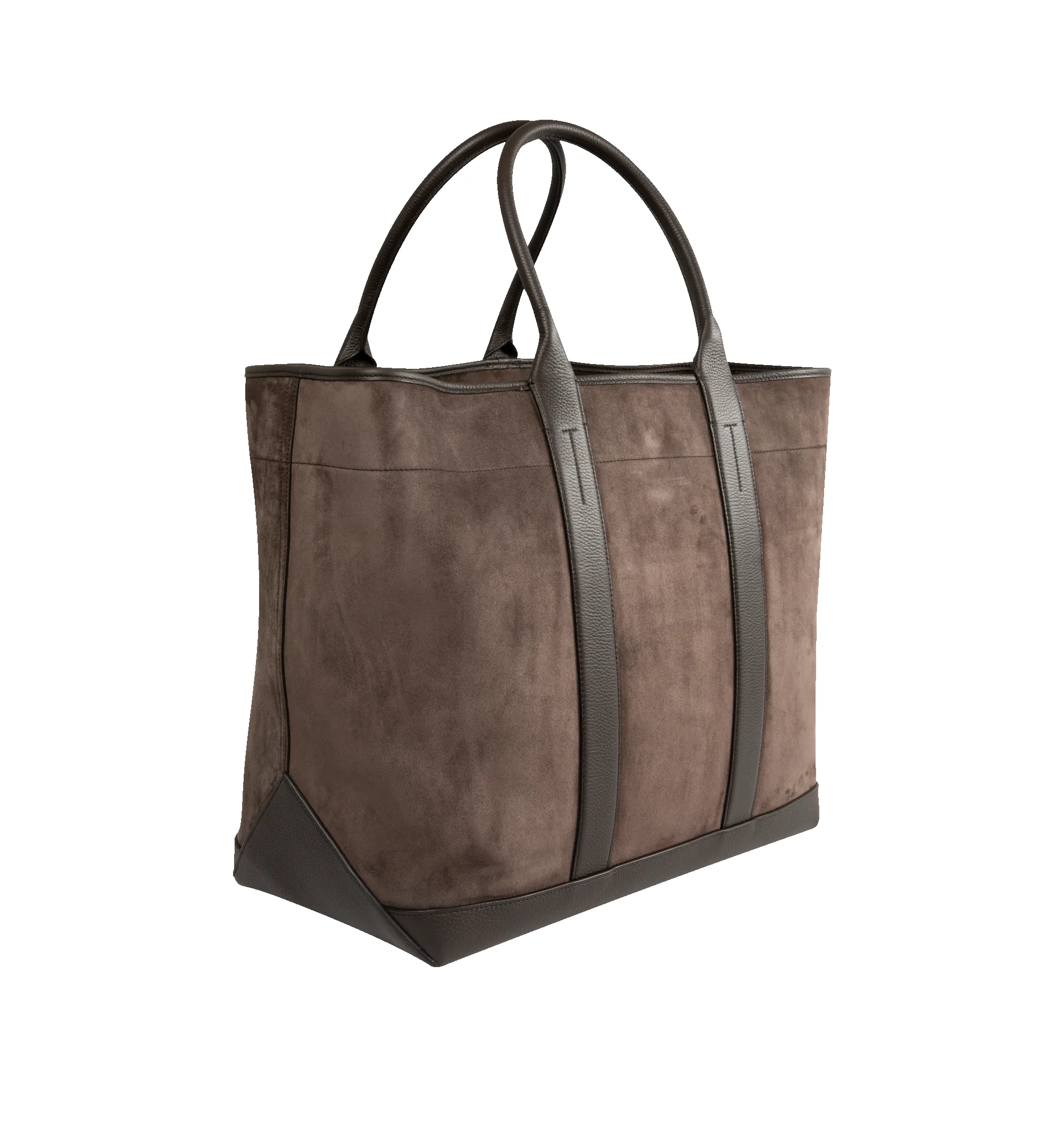 SUEDE AND GRAIN LEATHER LARGE TOTE sold by Hirshleifers product image thumbnail 2