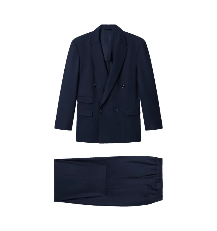 Wool Double-Breasted Suit Set (Mens) made by Giorgio Armani