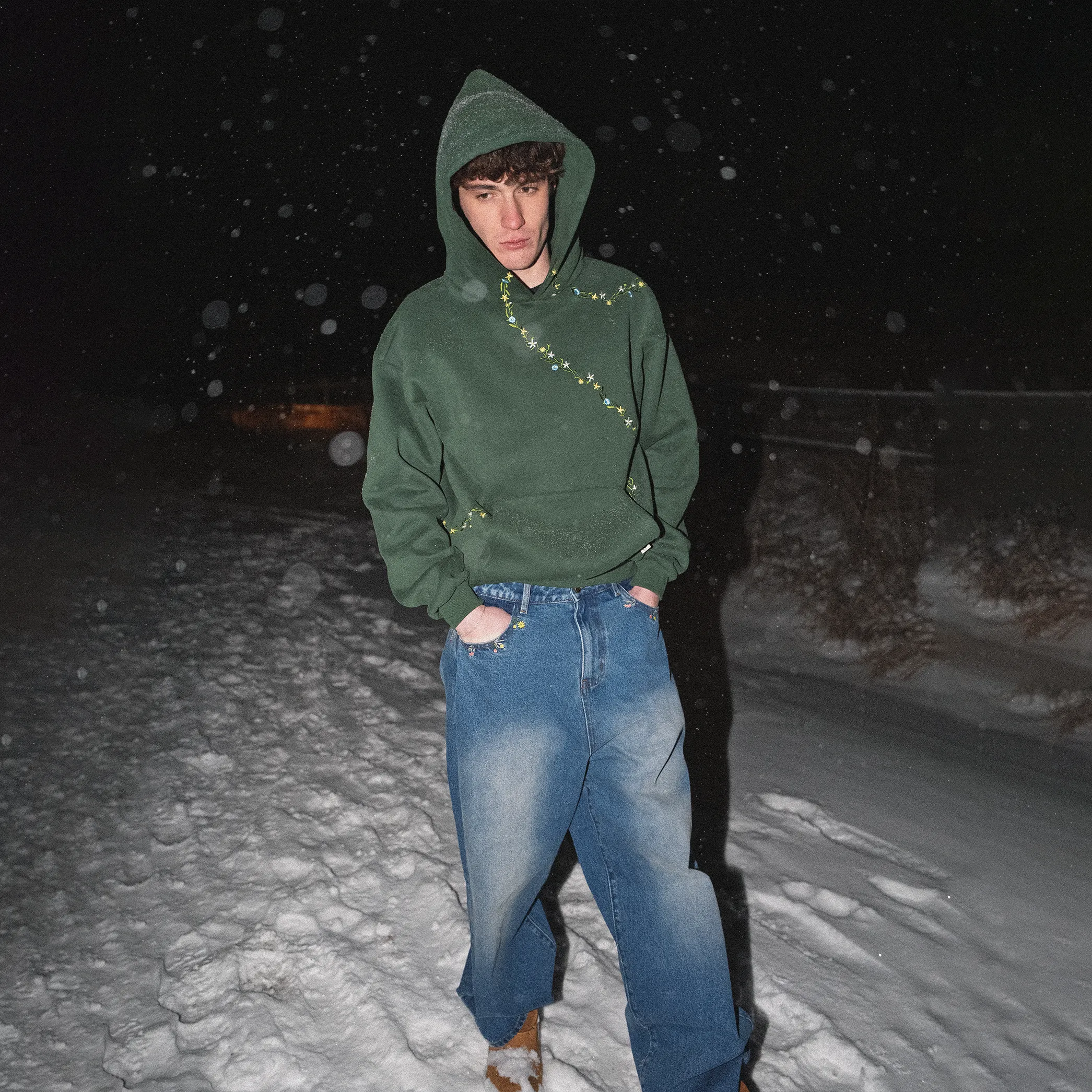 "overgrowth" jeans sold by Exept Studios product image thumbnail 5