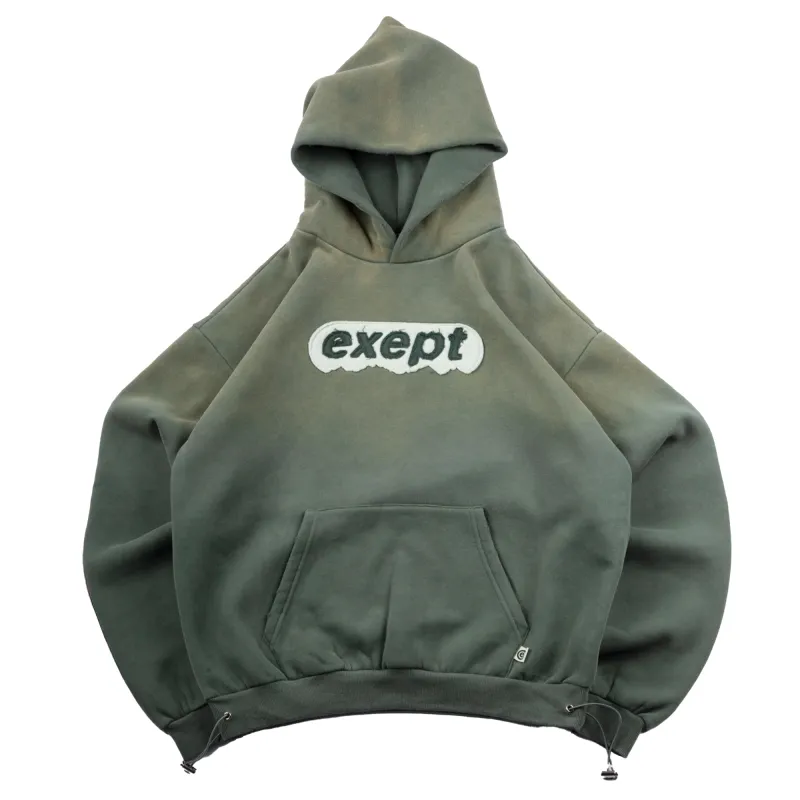 "mountain-top" hoodie (green) made by Exept Studios