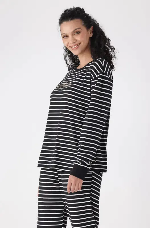 Febe Striped Sleep Set _ 146400 _ Black sold by Dunns product image thumbnail 2