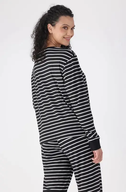 Febe Striped Sleep Set _ 146400 _ Black sold by Dunns product image thumbnail 3