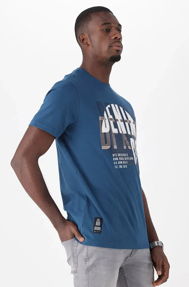 Gage Tee _ 150440 _ Blue sold by Dunns product image thumbnail 2