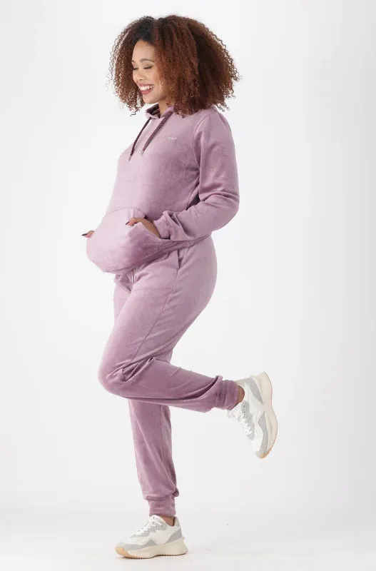 Britney Velour Hoodie _ 145729 _ Pink sold by Dunns product image thumbnail 5