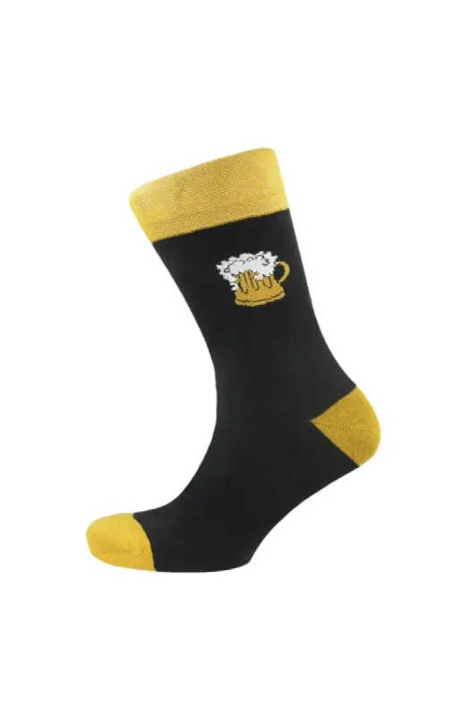 Beer Single Socks _ 146635 _ Black sold by Dunns