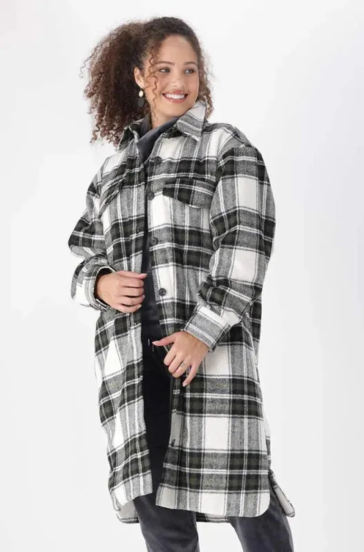 Taryn Longer Length Shacket _ 144970 _ Multi sold by Dunns