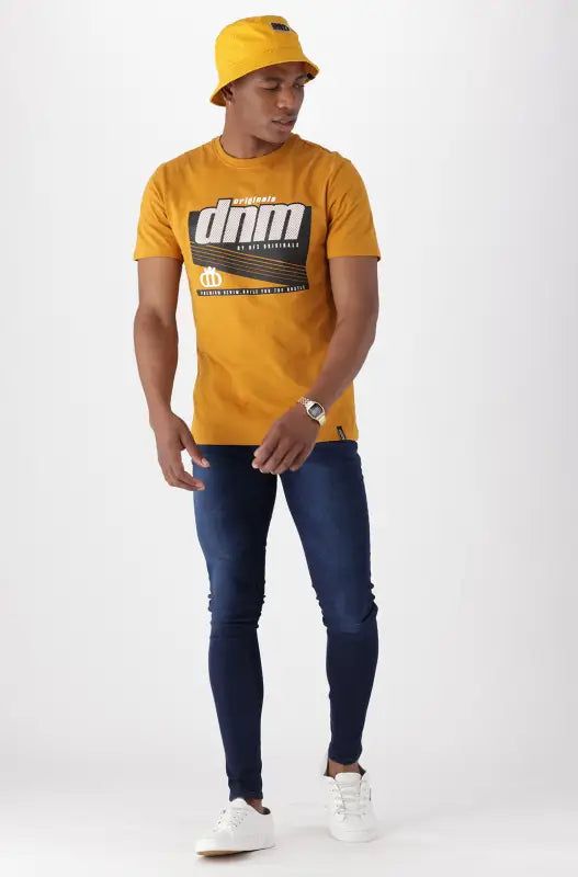 Treyburn Tee _ 140689 _ Ocre sold by Dunns product image thumbnail 4