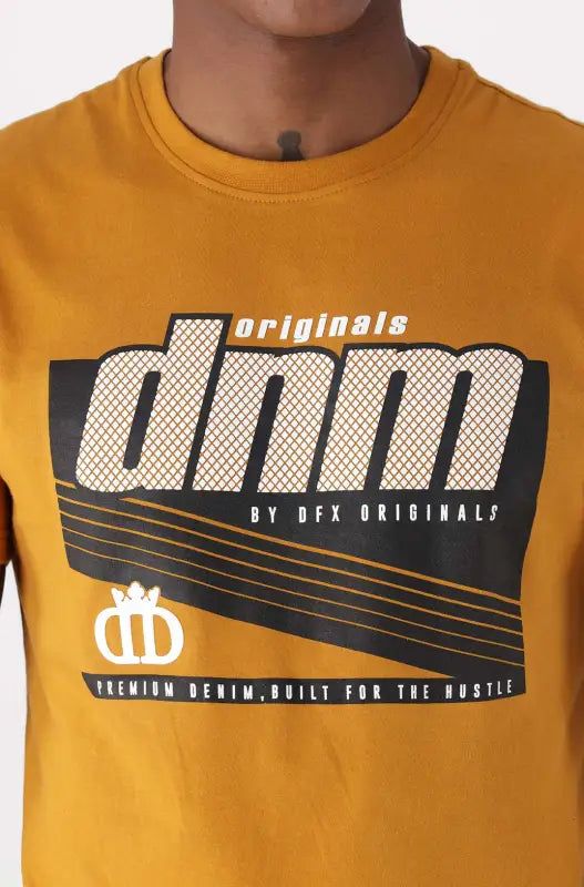 Treyburn Tee _ 140689 _ Ocre sold by Dunns product image thumbnail 3