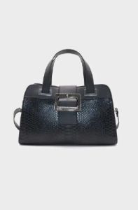 Vera Barrel Bag With Buckle _ 145495 _ Black sold by Dunns