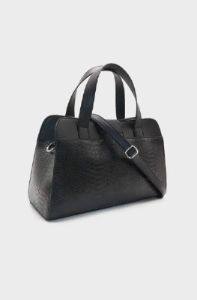 Vera Barrel Bag With Buckle _ 145495 _ Black sold by Dunns