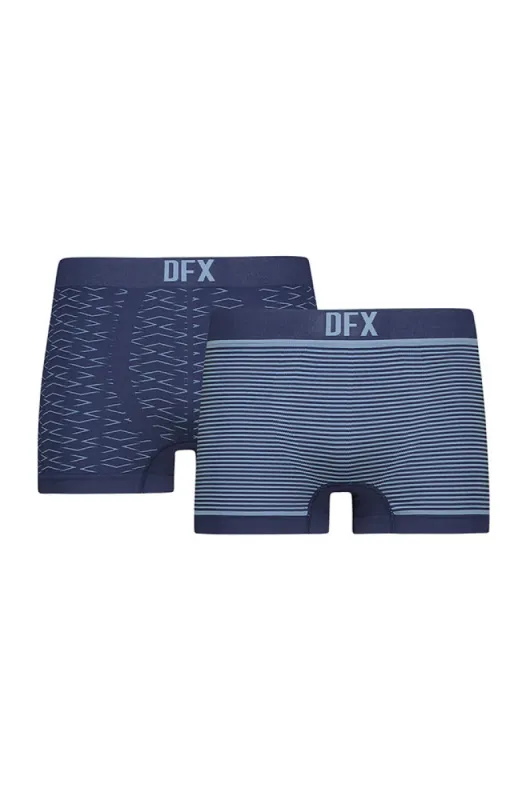 Zyan Seamfree Trunks 2pk _ 146494 _ Blue sold by Dunns