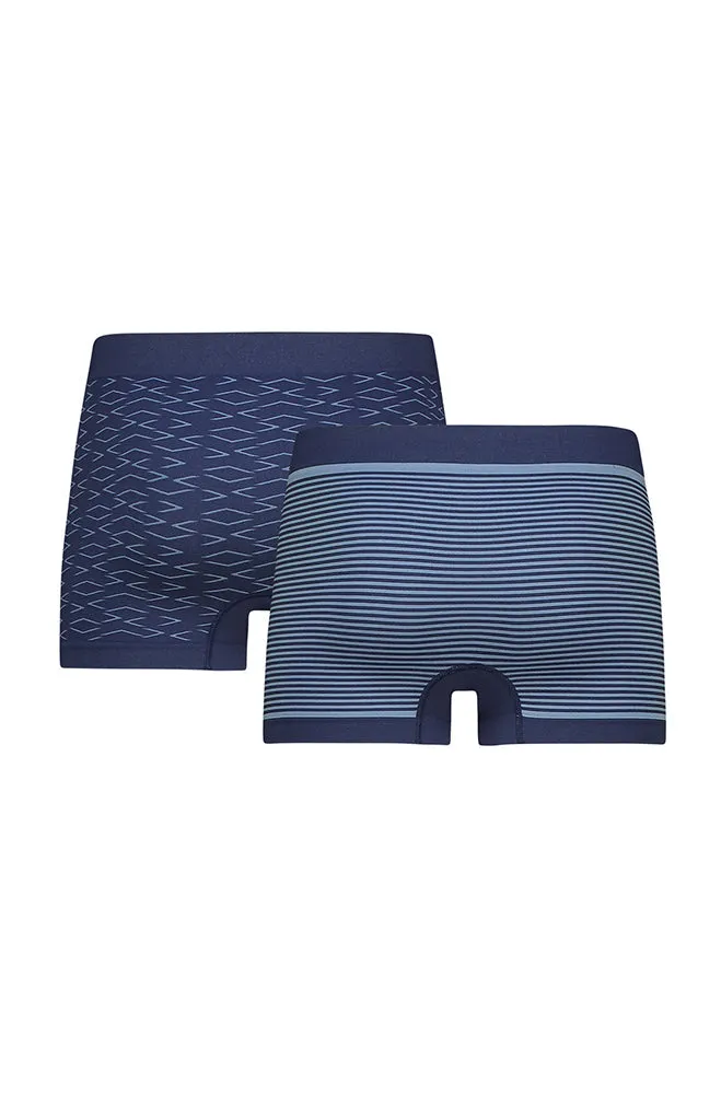 Zyan Seamfree Trunks 2pk _ 146494 _ Blue sold by Dunns product image thumbnail 2