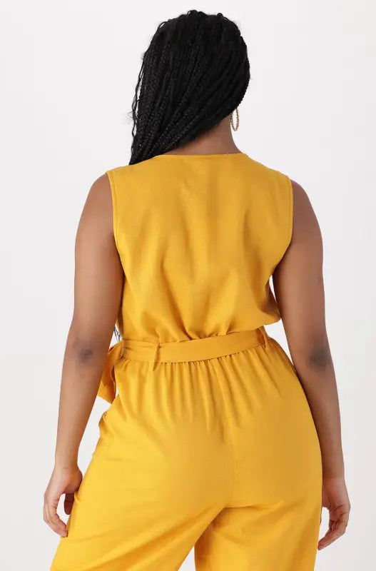 Melissa Jumpsuit _ 141174 _ Ocre sold by Dunns product image thumbnail 4