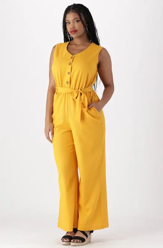 Melissa Jumpsuit _ 141174 _ Ocre sold by Dunns product image thumbnail 5