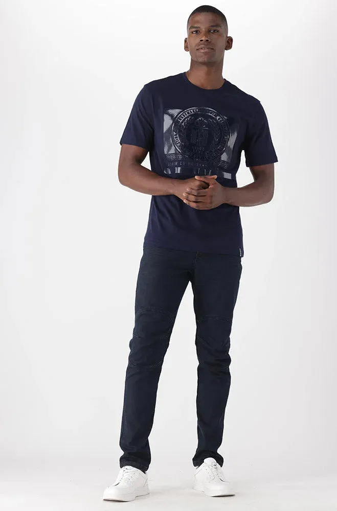 Ridgewood Tee _ 149169 _ Navy sold by Dunns product image thumbnail 4