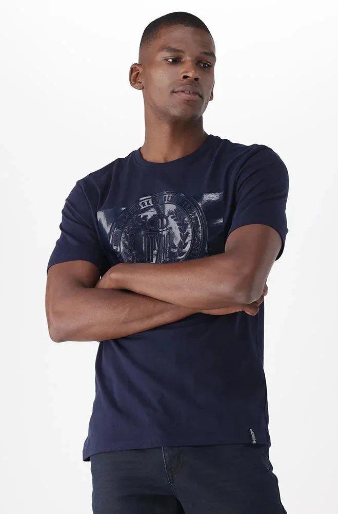 Ridgewood Tee _ 149169 _ Navy sold by Dunns product image thumbnail 2