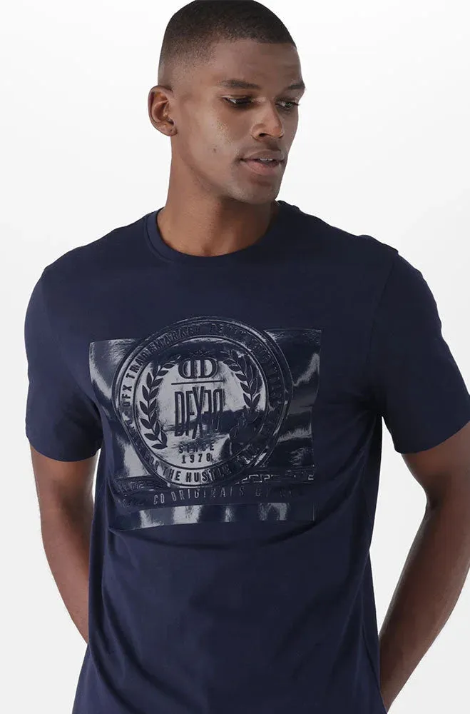 Ridgewood Tee _ 149169 _ Navy sold by Dunns product image thumbnail 5