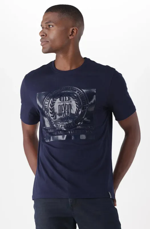 Ridgewood Tee _ 149169 _ Navy sold by Dunns