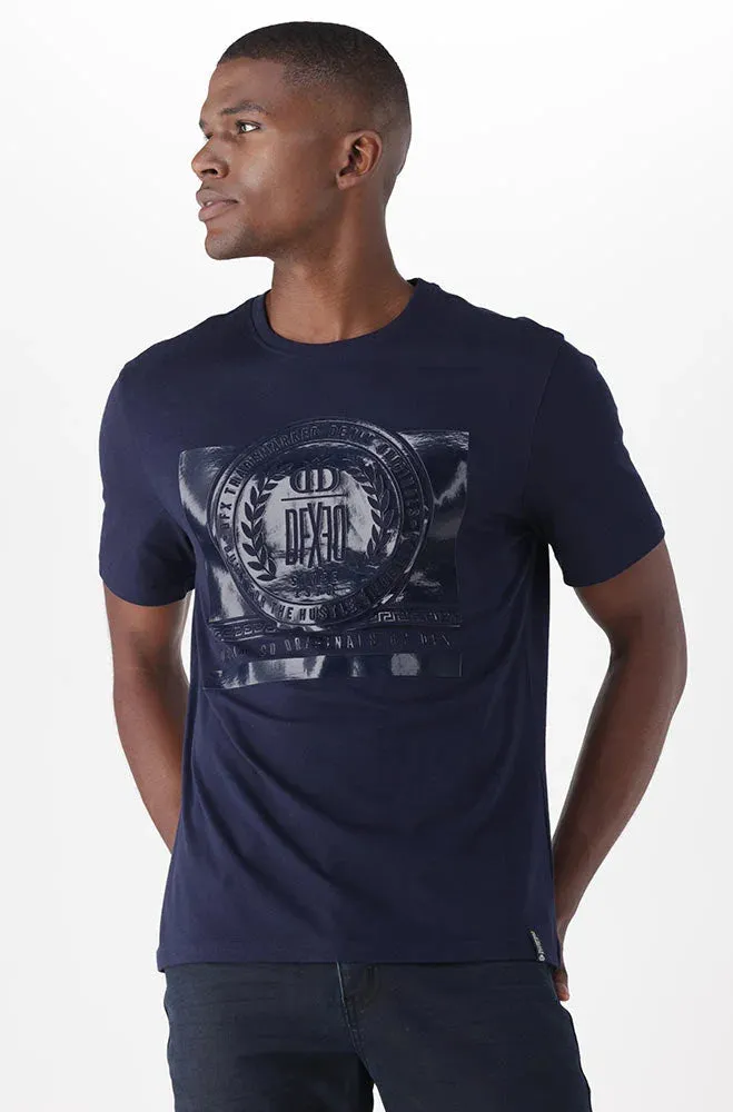 Ridgewood Tee _ 149169 _ Navy sold by Dunns