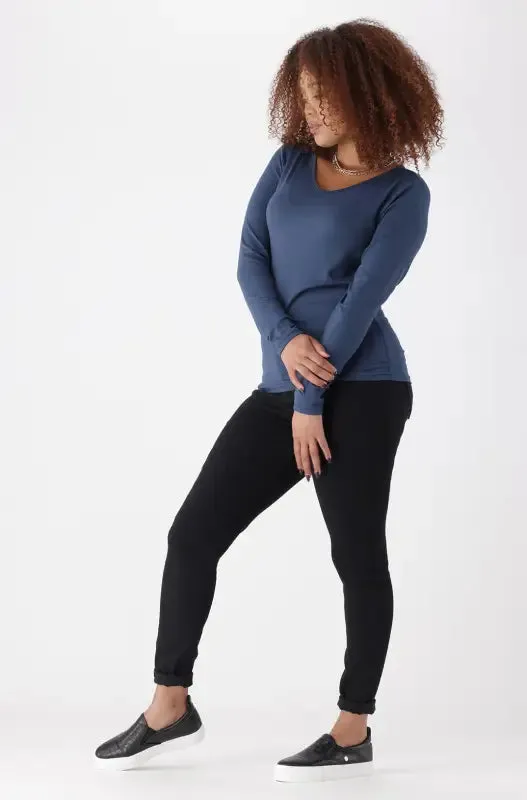 Vayla V Neck Tee _ 148941 _ Blue sold by Dunns product image thumbnail 5