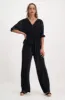 Alice Plisse Tie Top _ 141372 _ Black sold by Dunns