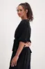Alice Plisse Tie Top _ 141372 _ Black sold by Dunns