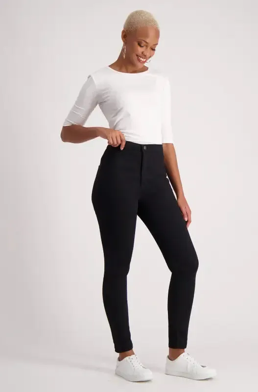 Jessie High Rise Skinny Tube _ 139590 _ Black Wash sold by Dunns product image thumbnail 5