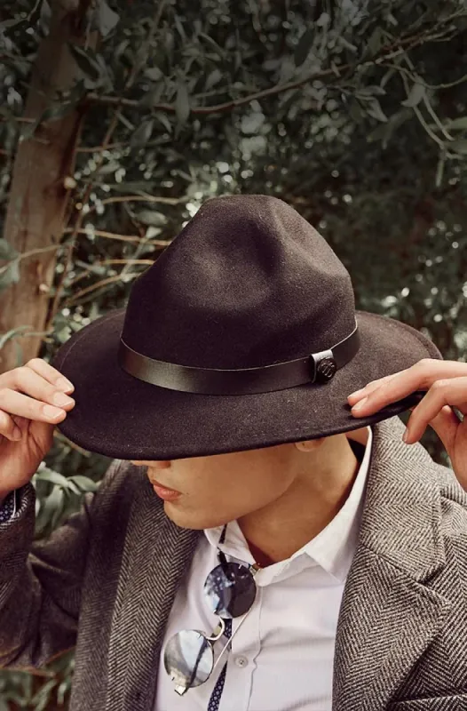 Ben Fedora Hat _ 144327 _ Black sold by Dunns