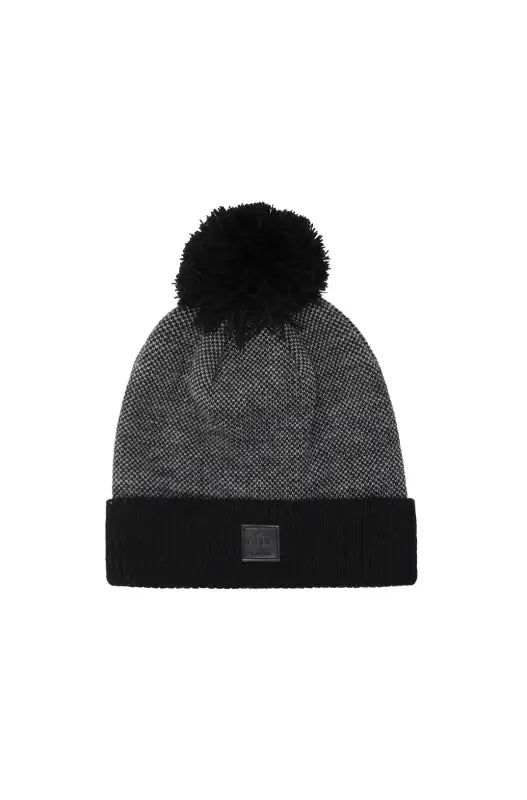 Leeroy Pom Pom Beanie _ 138214 _ Black sold by Dunns