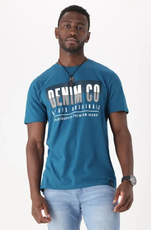 Oakcrest Tee _ 147348 _ Teal sold by Dunns
