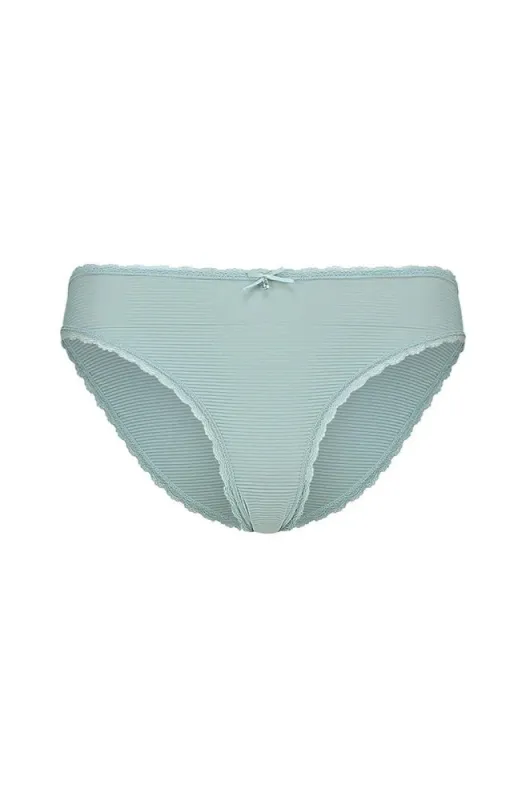 Kyra Lace Trim Bikini _ 143032 _ Sage sold by Dunns