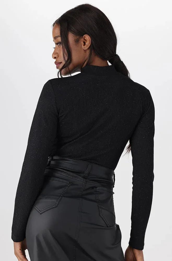 Gloria Turtle Neck Top _ 148383 _ Black sold by Dunns product image thumbnail 3