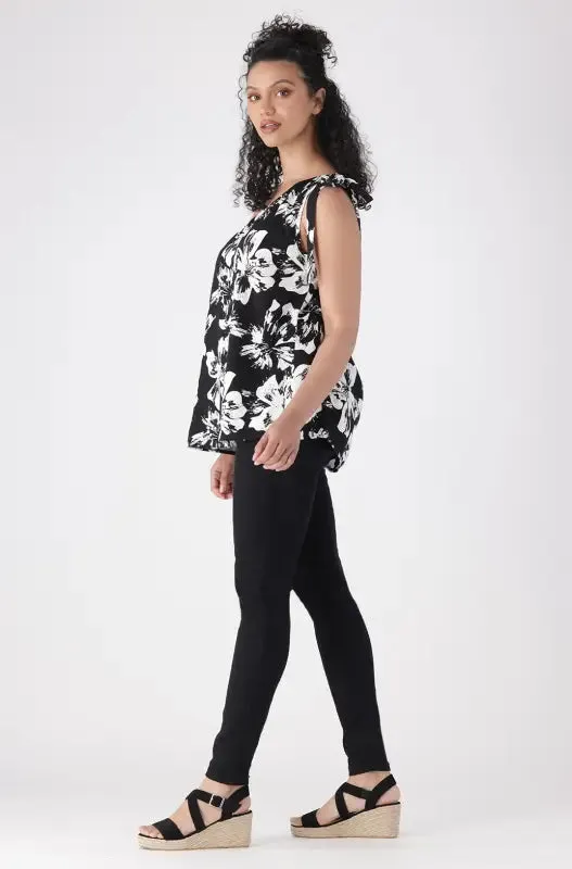 Eleanor Spotty Tie Shoulder Top _ 144467 _ Black sold by Dunns product image thumbnail 5
