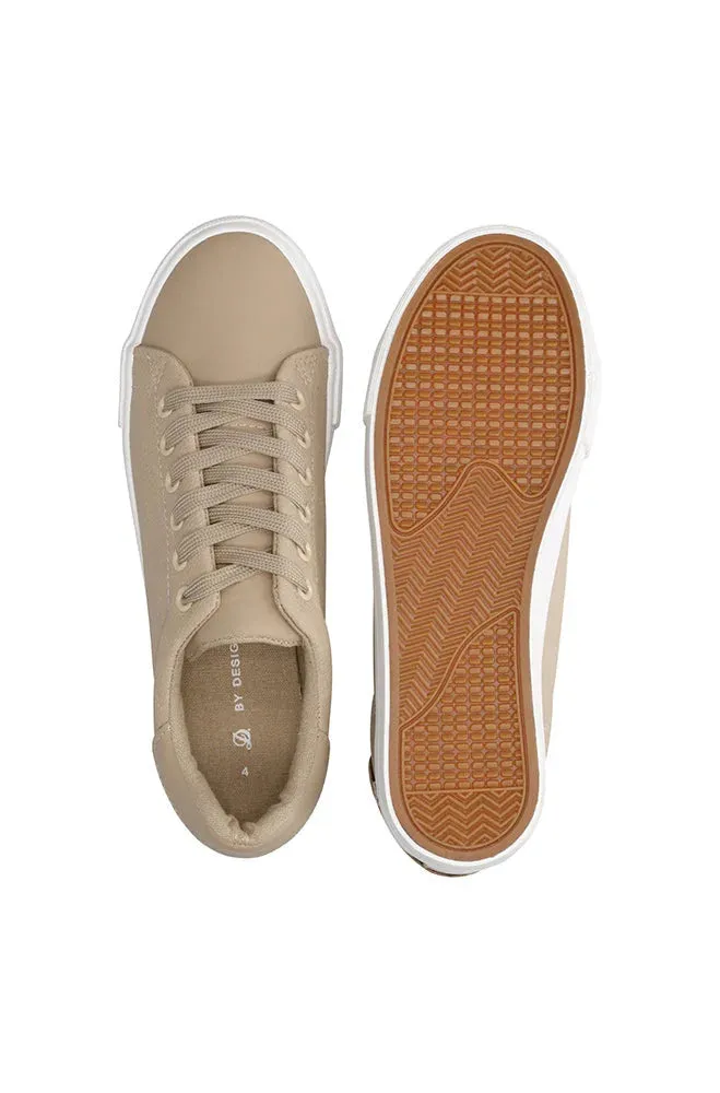 Millie Textured Pu Lace Up _ 149193 _ Taupe sold by Dunns product image thumbnail 4