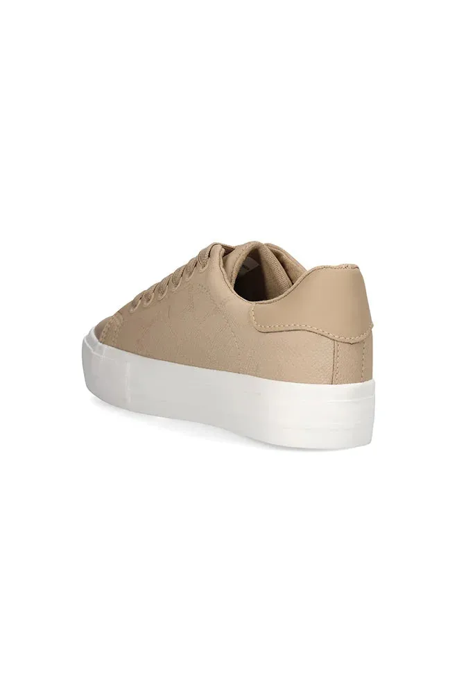 Millie Textured Pu Lace Up _ 149193 _ Taupe sold by Dunns product image thumbnail 2