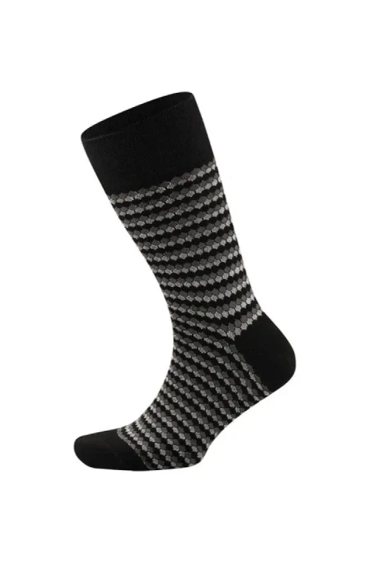 Aidan Single Socks _ 140020 _ Black sold by Dunns