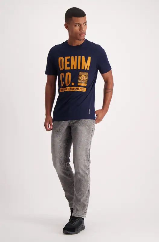 Lakewood Tee _ 140076 _ Navy sold by Dunns product image thumbnail 5