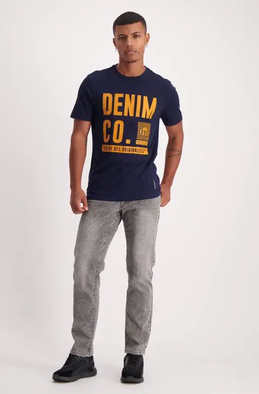 Lakewood Tee _ 140076 _ Navy sold by Dunns product image thumbnail 4
