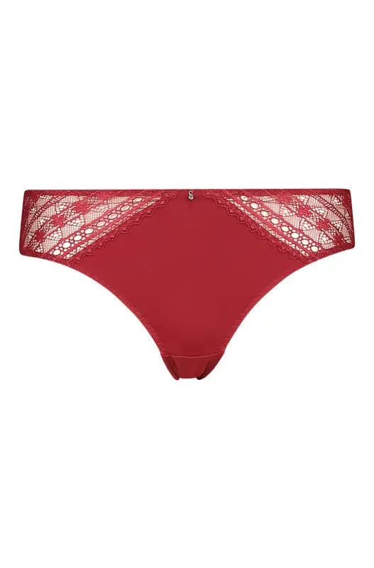 Lynne Lace Bikini _ 143079 _ Burgundy sold by Dunns