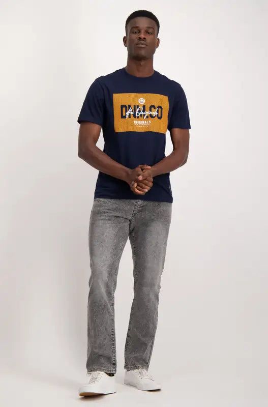 Artesia Tee _ 136341 _ Navy sold by Dunns product image thumbnail 4