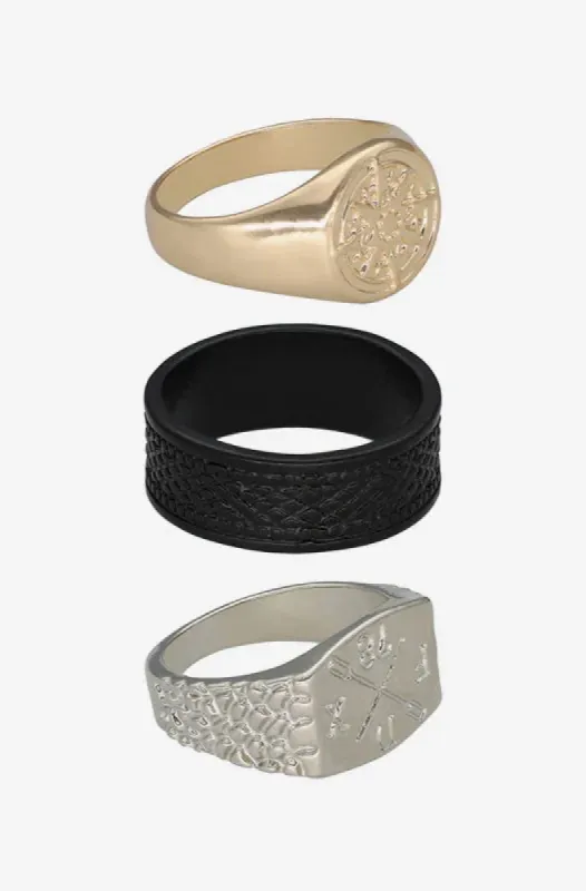 Justin 3pk Mens Rings _ 148004 _ Multi sold by Dunns