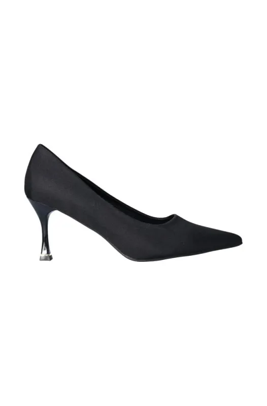 Angel kitten heel court shoe _ 149225 _ Black sold by Dunns