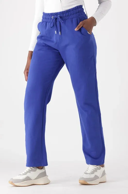 Lucy Fleece Straight Leg Pants _ 145478 _ Cobalt sold by Dunns