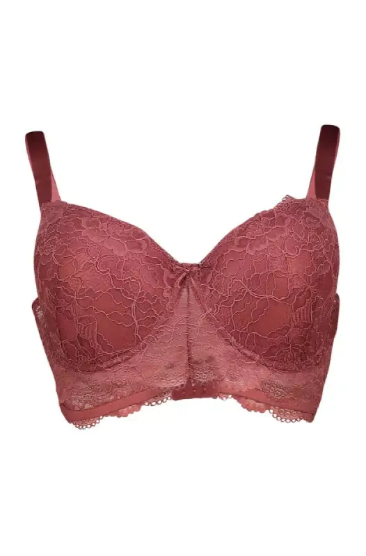 Julieta Lace T-Shirt Bra _ 147923 _ Rose sold by Dunns
