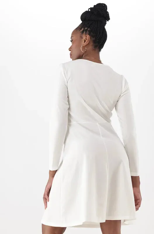 Gemma Tab Detail Dress _ 148938 _ Milk sold by Dunns product image thumbnail 3