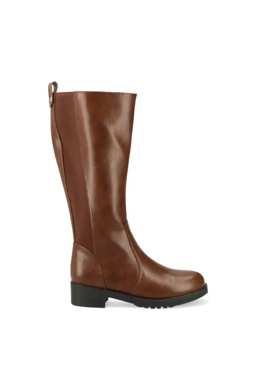 Marie Long Boot _ 147831 _ Brown sold by Dunns