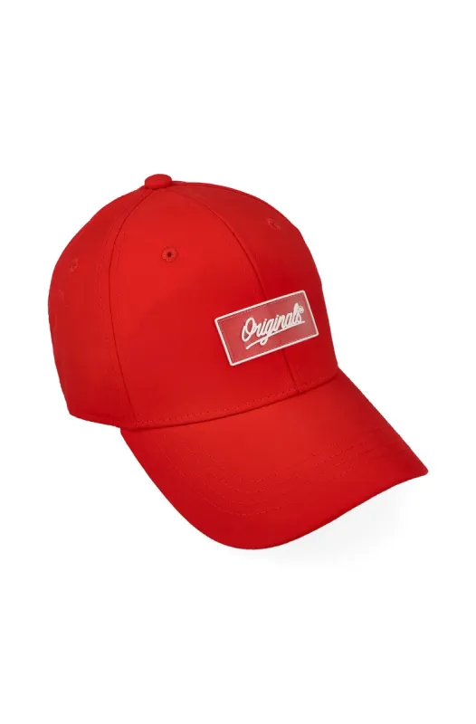 Shane Nylon Peak Cap _ 141009 _ Red sold by Dunns