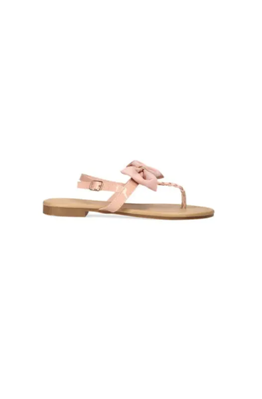 Minelli Thong Sandal _ 140791 _ Dusty Pink sold by Dunns